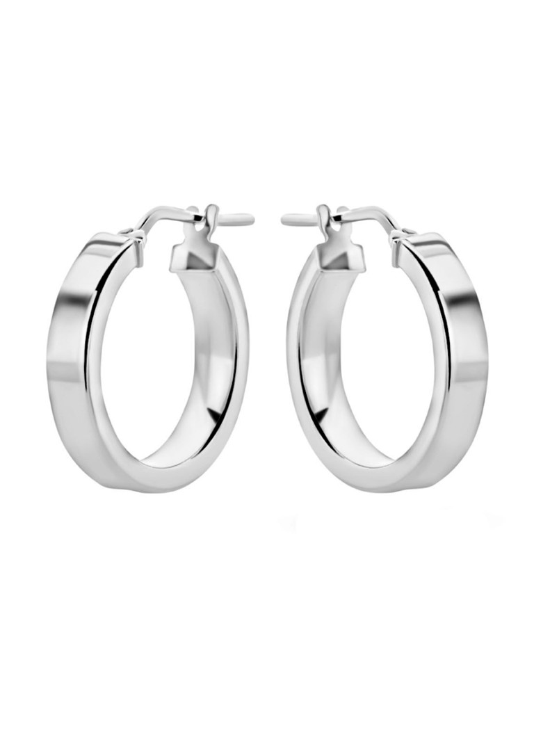 Casa Jewelry Banda S silver hoop earrings