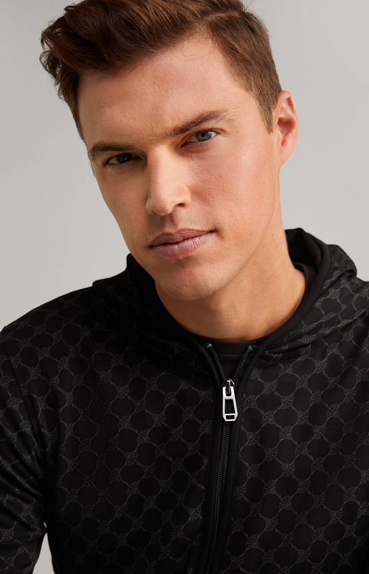 Loungewear Sweatjacke in Schwarz