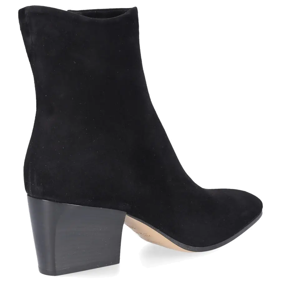 Pomme D`OR - Klassische Stiefeletten 6983 Veloursleder - schwarz