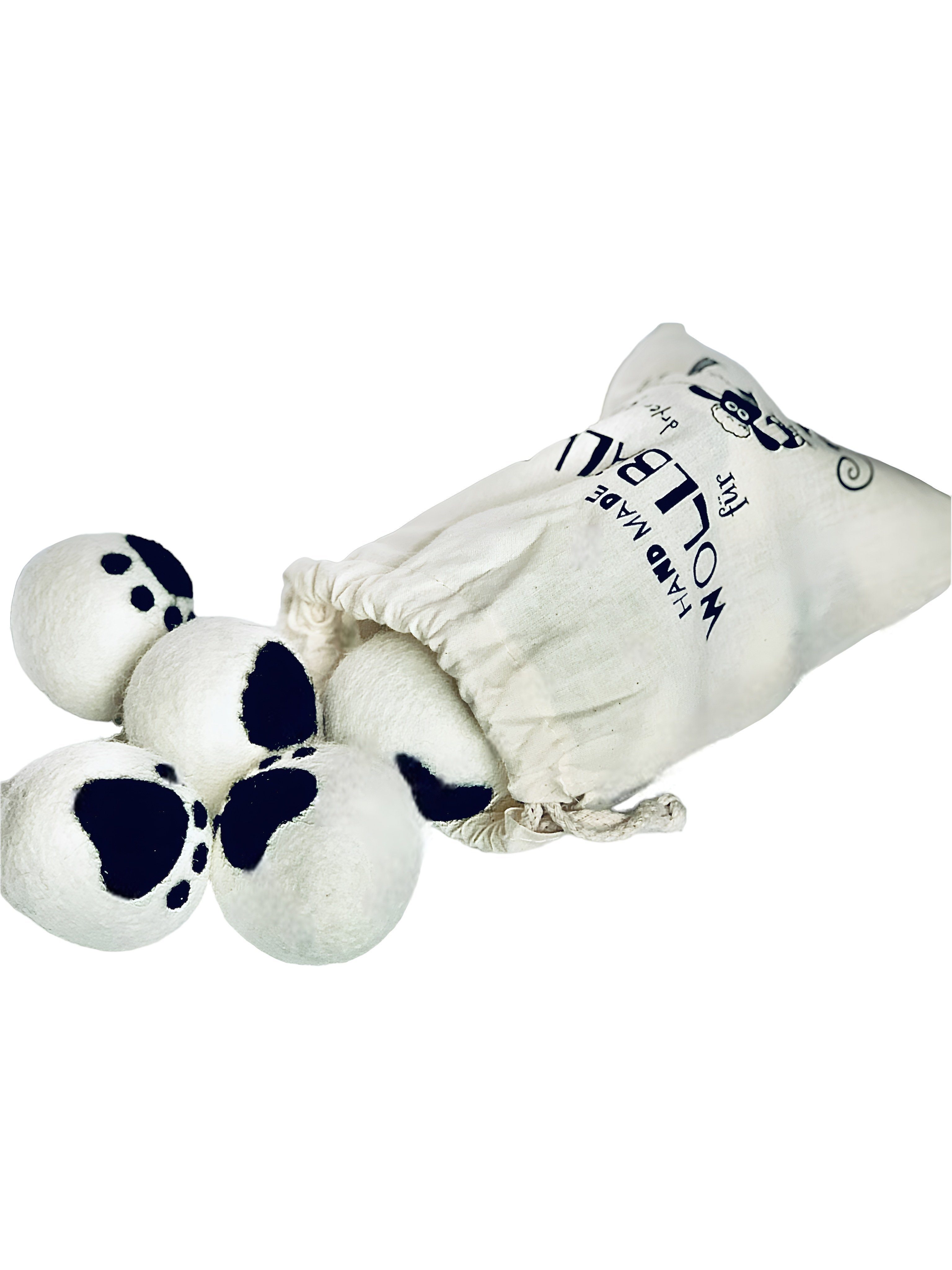 CULTZEN Trocknerball 6x Öko Wäschebälle Trocknerbälle Premium Schafwolle für Wäschetrockner (XL Set, 6-St., 100% hypoallergene Schafwolle), Biologischer Weichspüler Laundry & More