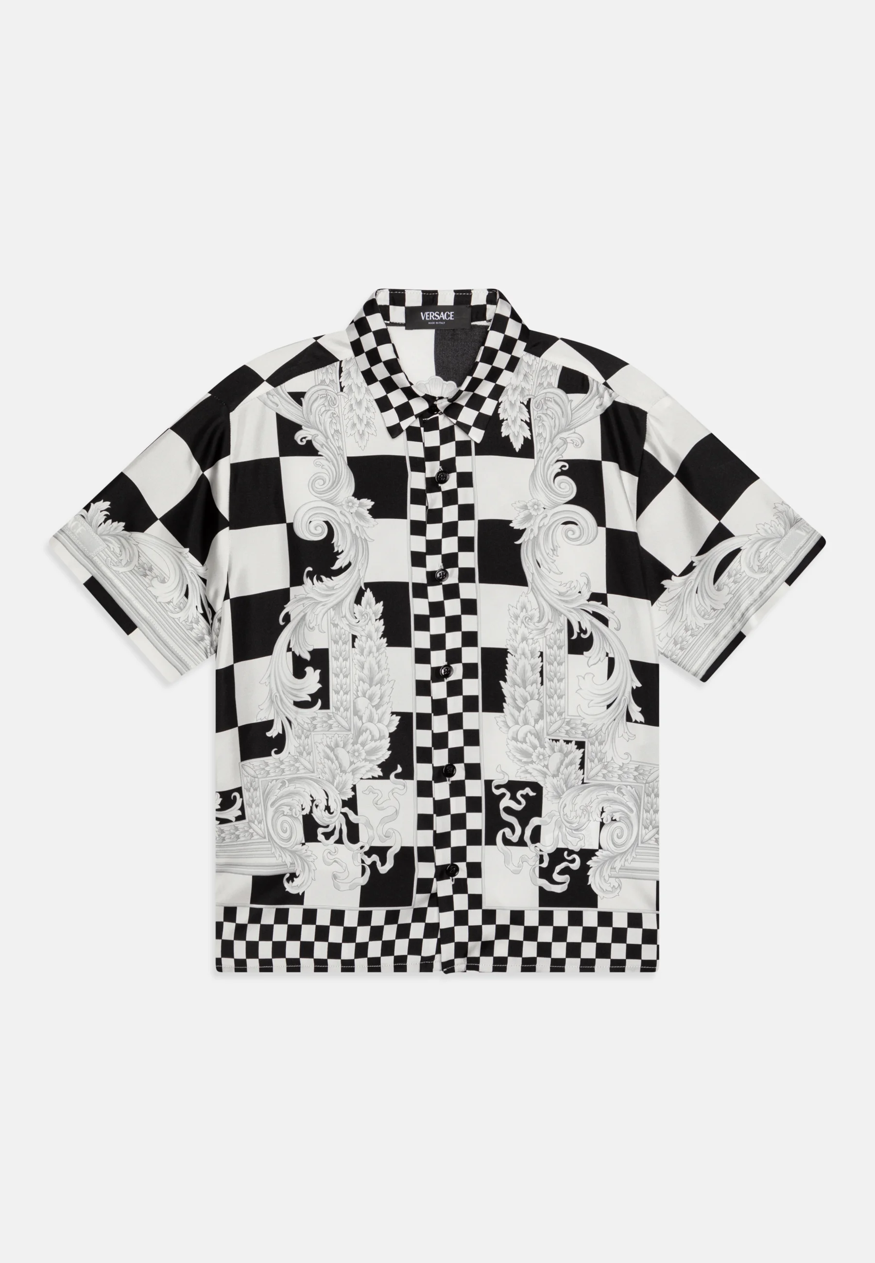 Versace CÁPSULA DE DESFILE DE MODA INFORMAL DAMIER BAROCCO - Camisa
