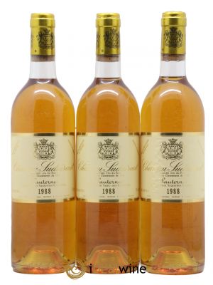 Château Suduiraut 1er Grand Cru Classé  1988 - Lot de 3 Bouteilles