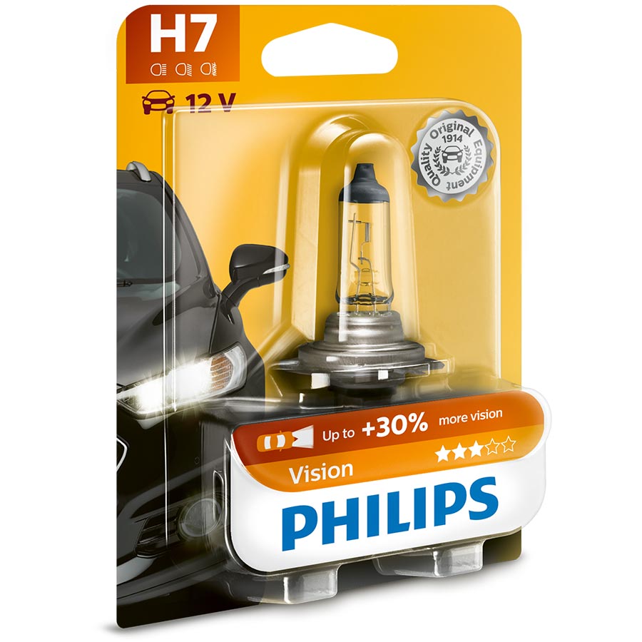 Philips Vision +30% H7 Glühlampe, 1 Stück - ATU