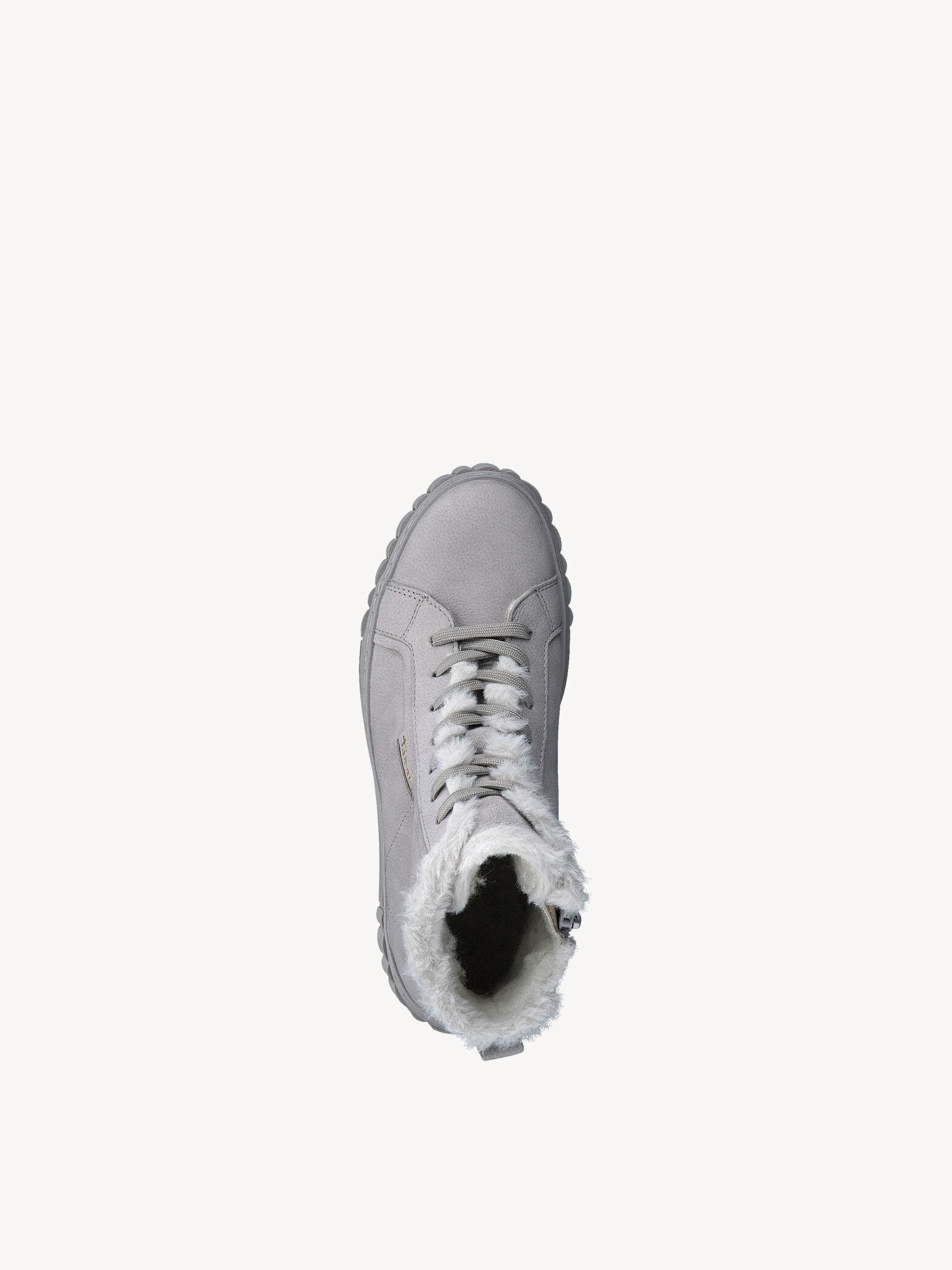 Bottine en cuir - gris doublure chaude
