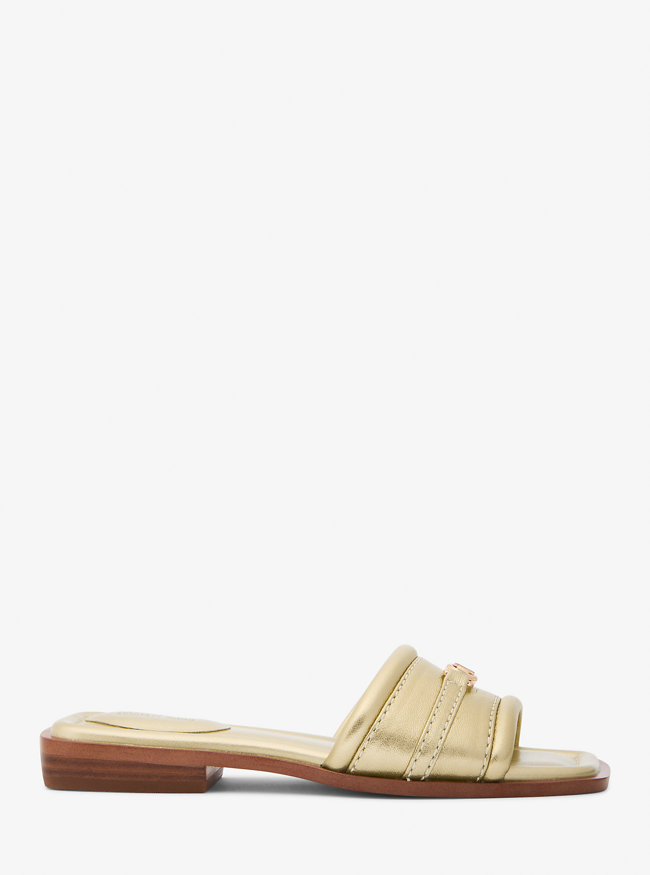 Mandy Metallic Skinnsandaler - BLEKEGYLL