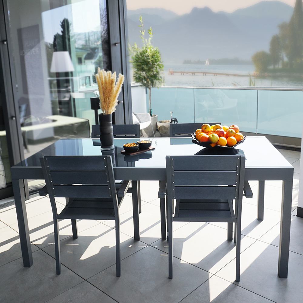 Home Deluxe Sitzgruppe SOL MADERA 8 Stühle