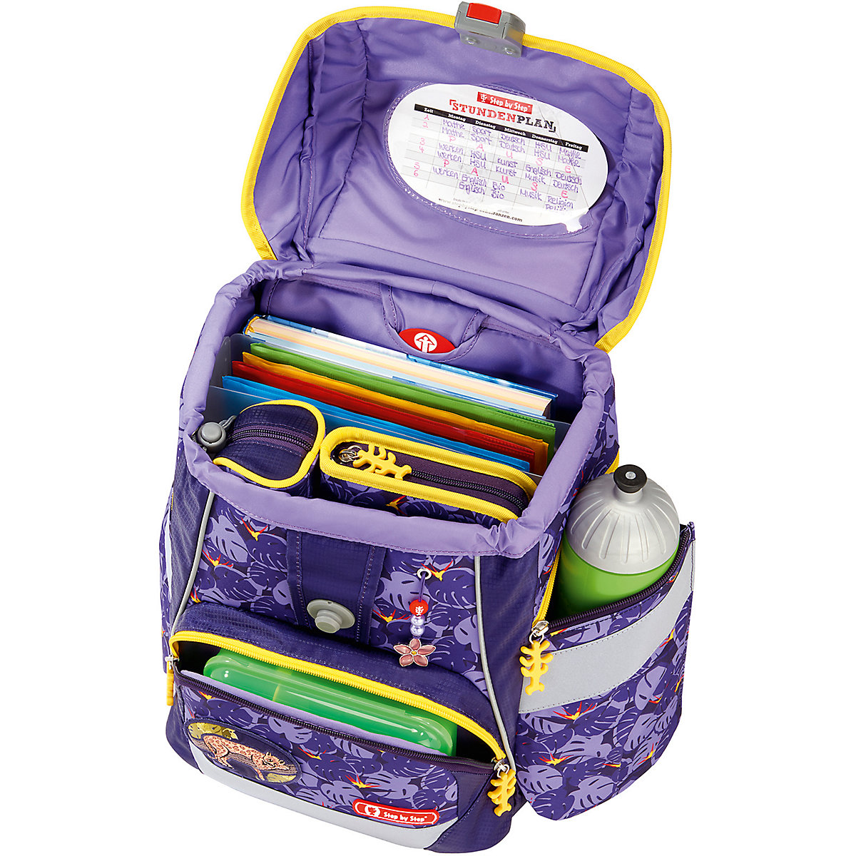 Schulranzenset 2IN1 PLUS Jungle Cat, 6-tlg. (Kollektion 2020)