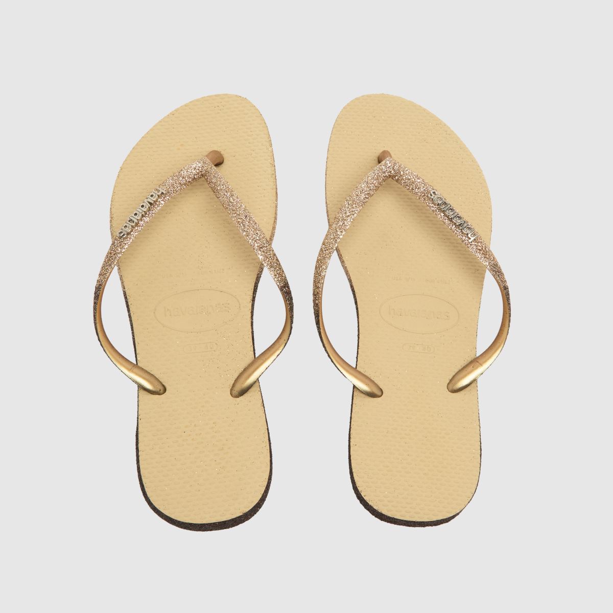 Havaianas slim csillogó szandálok aranyban