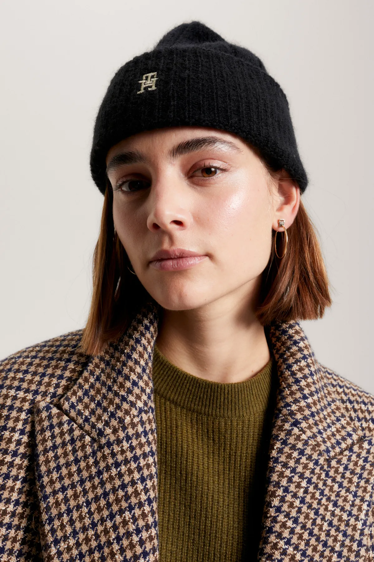 Tommy Hilfiger  Mütze - Schwarz - Strukturiert