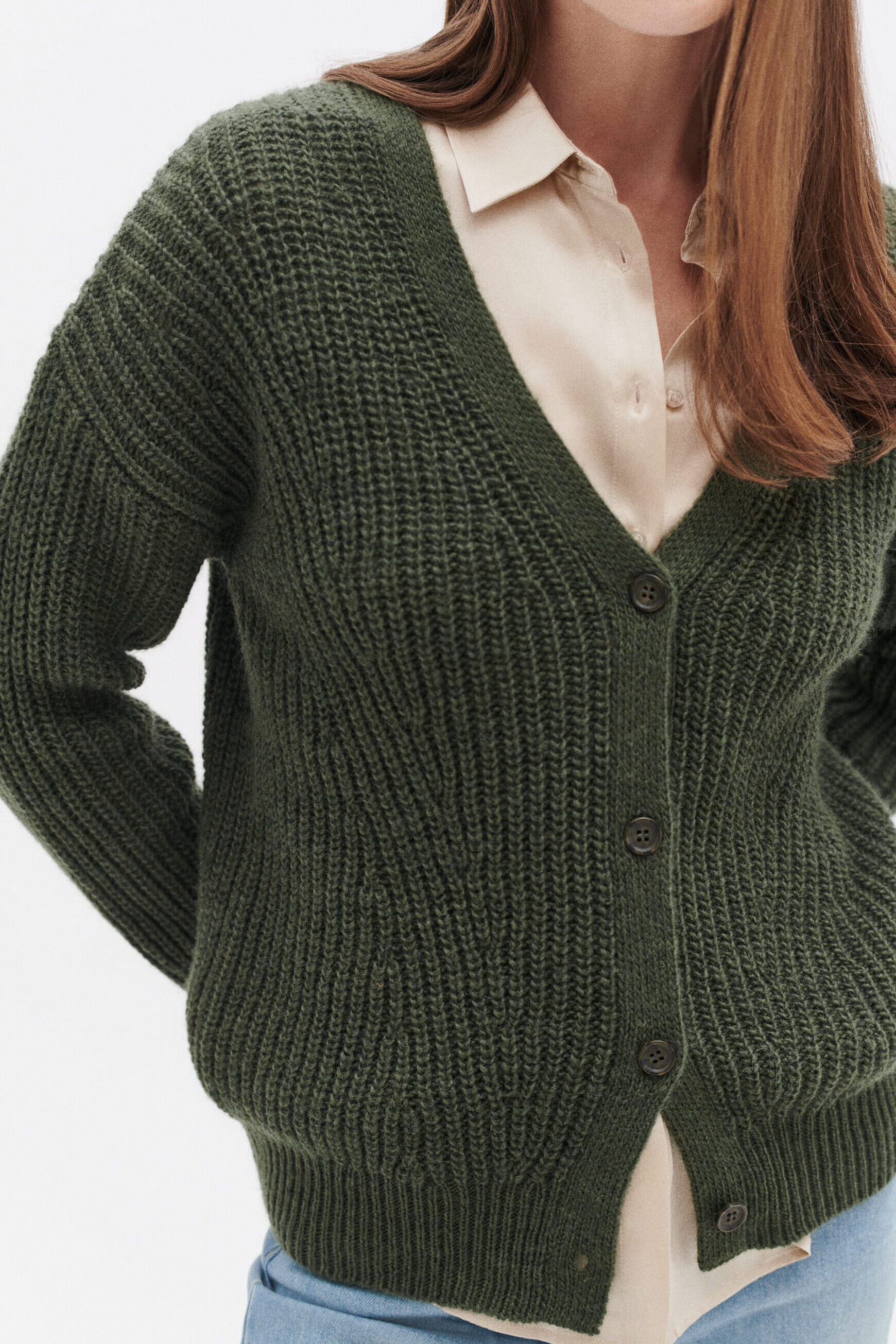 Gilet may vert clair femme