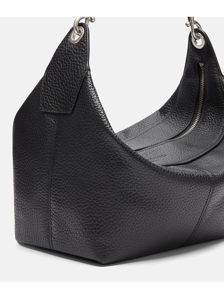 LIEBESKIND BERLIN Leder-Schultertasche in Schwarz - (B)24 x (H)16 x (T)14 cm günstig kaufen onesize