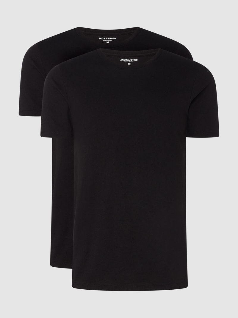 Comfort Fit T-Shirt im 2er-Pack in schwarz