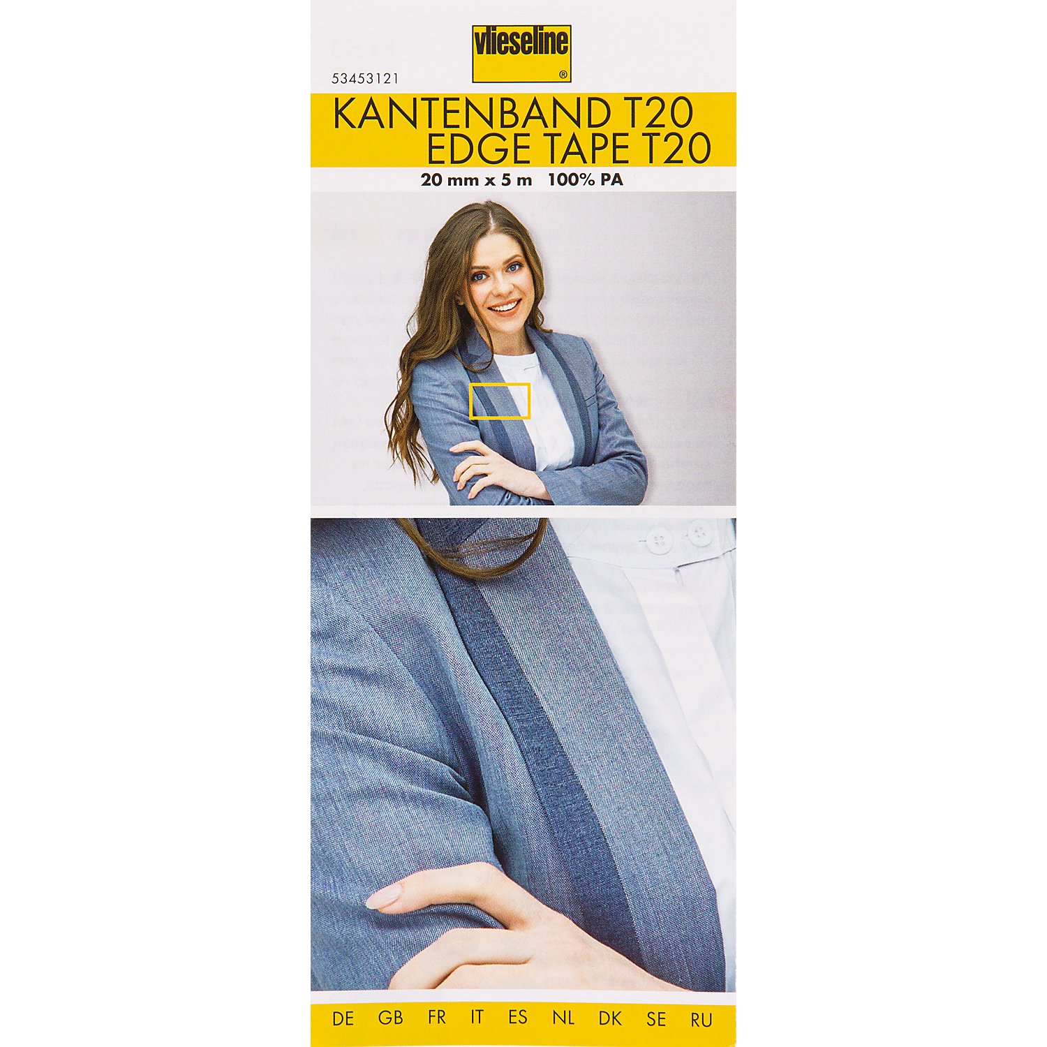 Vlieseline ® Kantenband T20, Breite: 2 cm, Länge: 5 m