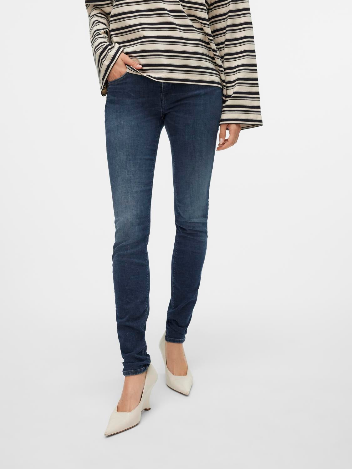 VMLUX Mid Rise Slim Fit Jeans