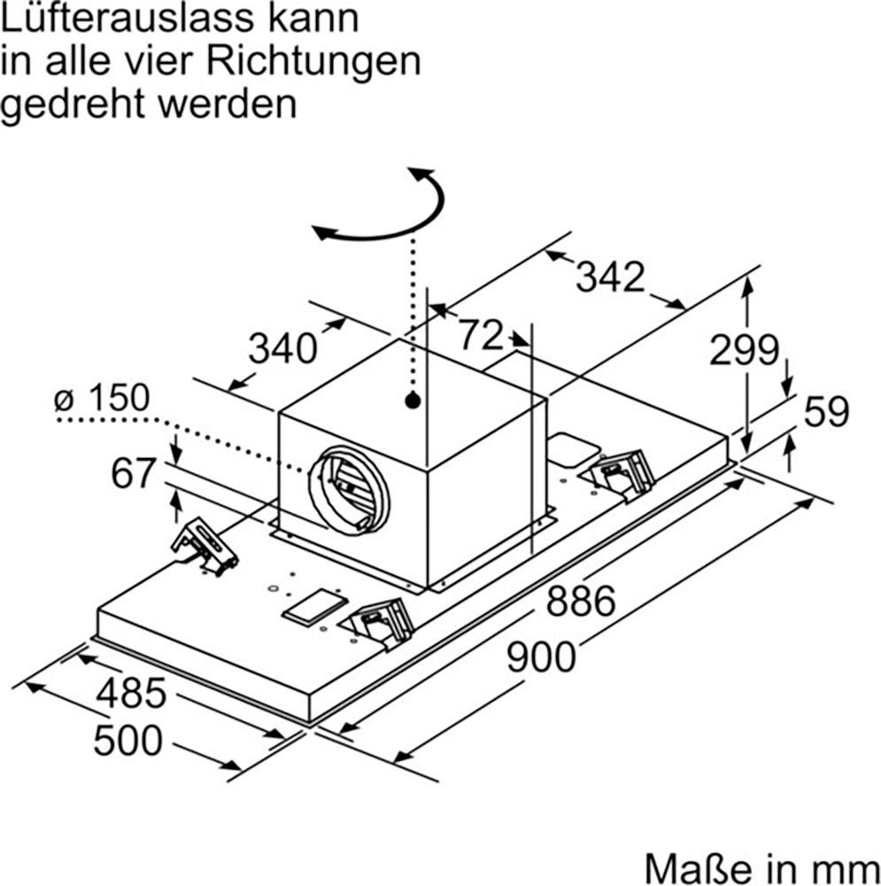 SIEMENS Deckenhaube Serie iQ500 LR97CBS20