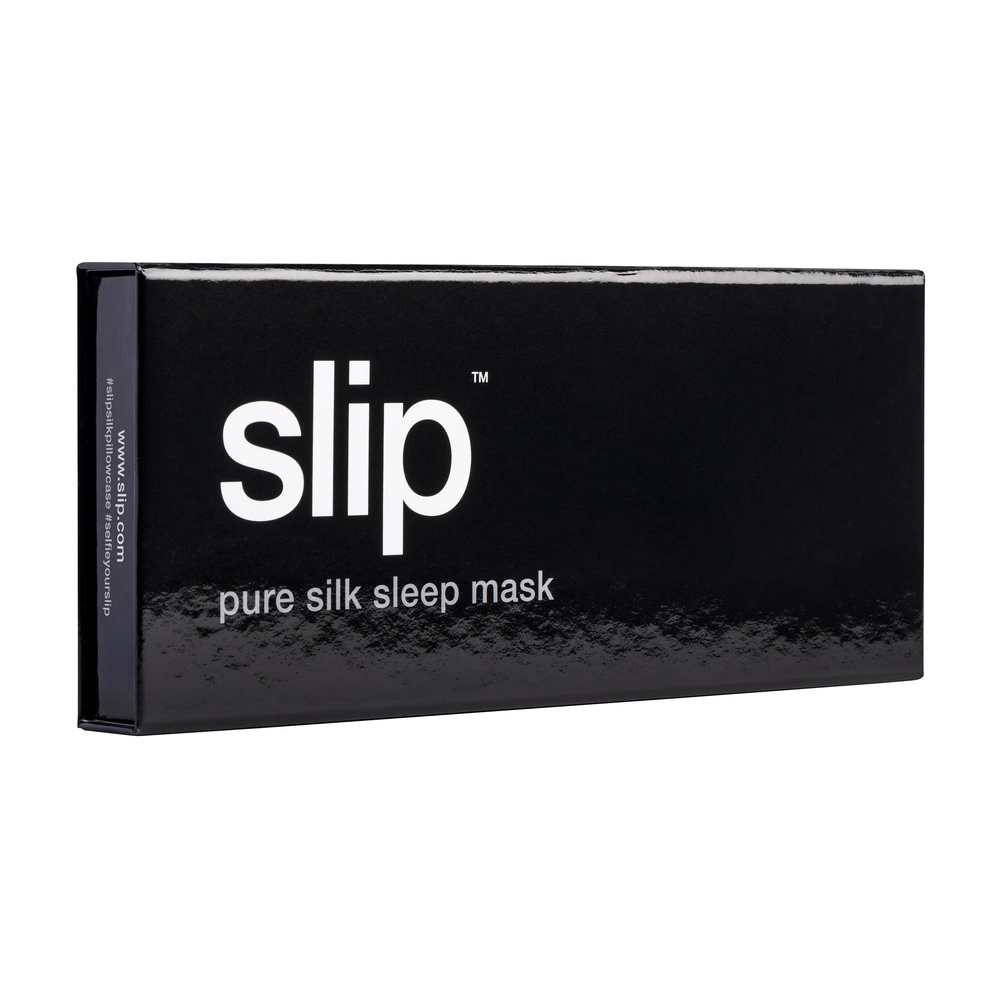 slip masque de sommeil pure soie slip - noir masque de sommeil