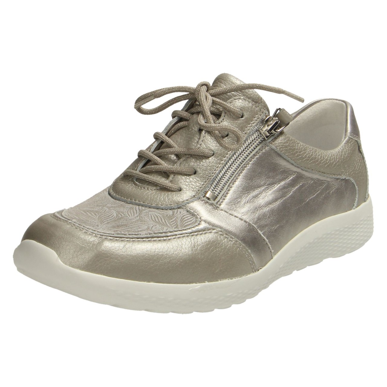 WALDLÄUFER Komfort Schnürer taupe 872M01