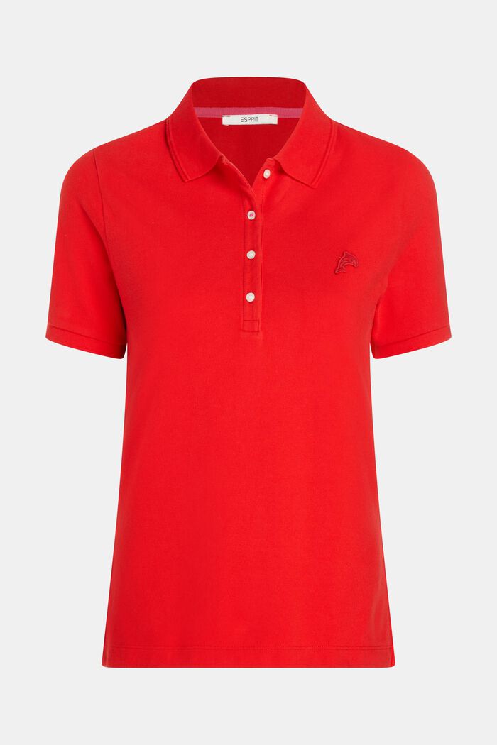 Klassisches Tennis-Poloshirt mit Dolphin-Batch