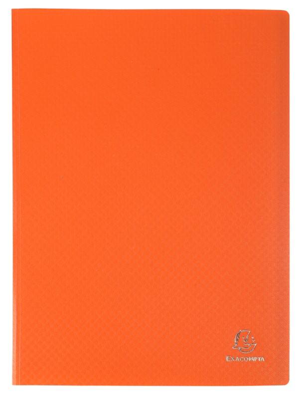 Exacompta OpaK Präsentationsmappe 50 Taschen DIN A4 Orange 10 Stück