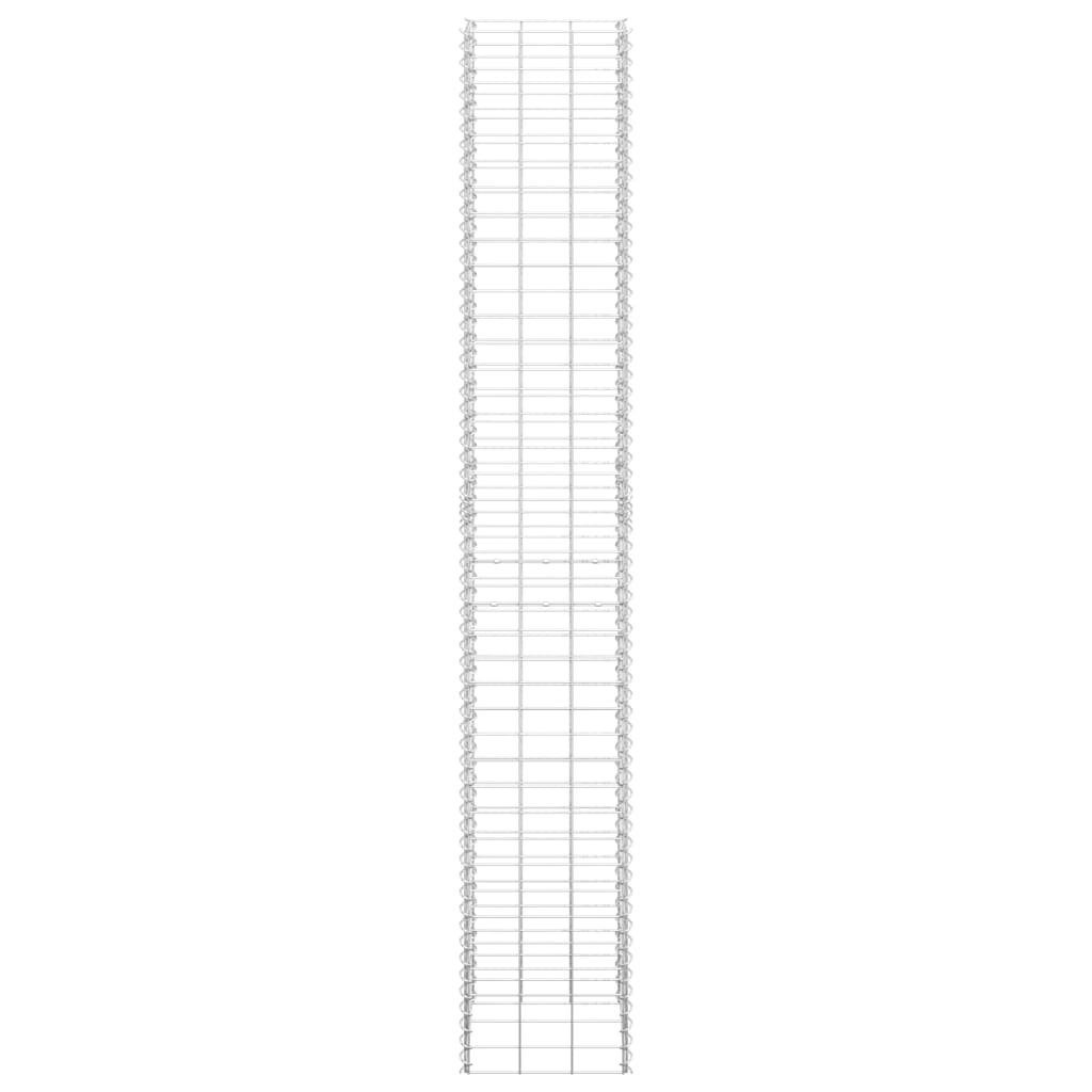 vidaXL Hochbeet Gabionen-Hochbeete 3 Stk. 30x30x200 cm Eisen (1 St)
