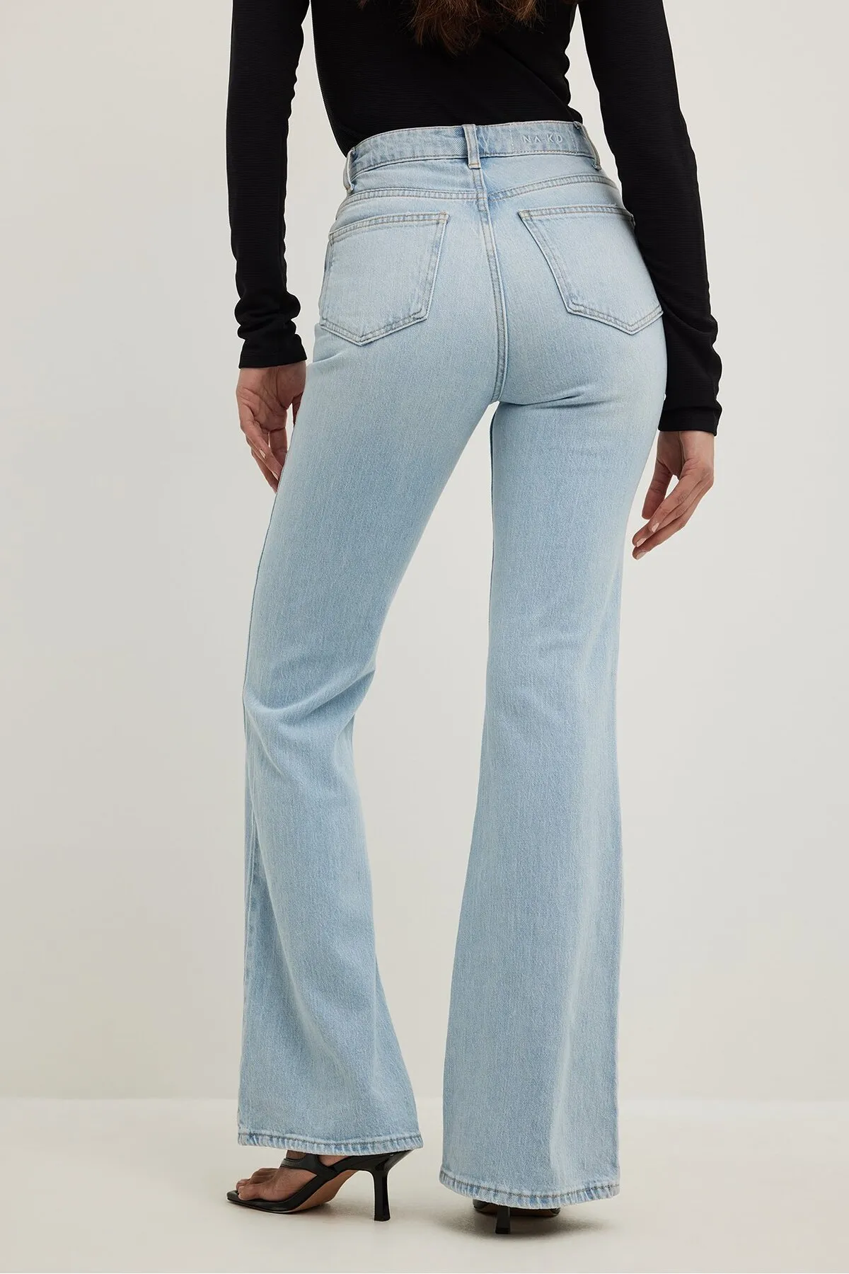 NA-KD  Jeans - Blau - Wide Leg