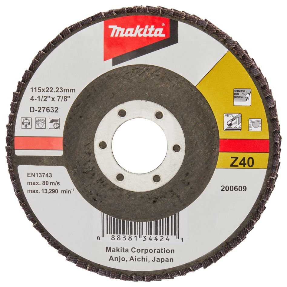 Accesorios Makita D-27632 Disco de láminas de 115 mm Z40