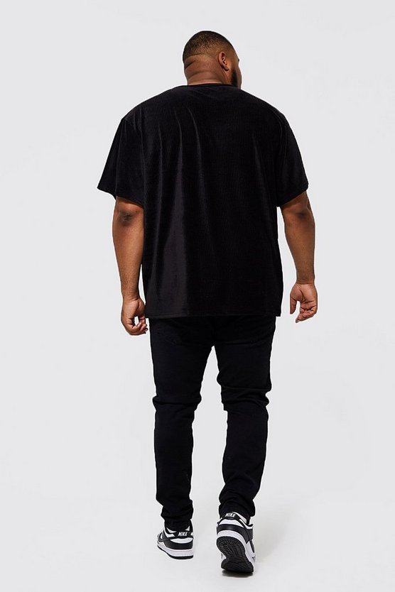 Plus Skinny Jeans mit Bandana-Print Rissen