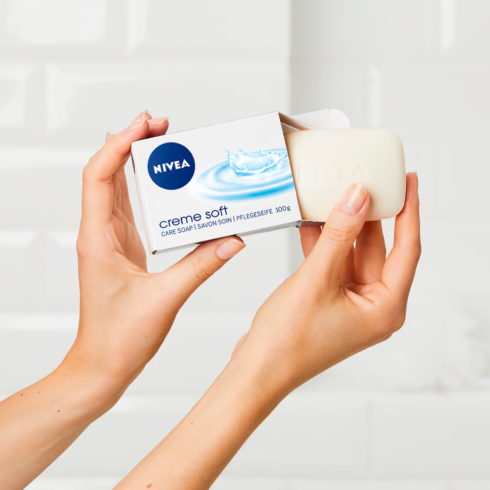 nivea SOFT - Pains de savon Mains et corps lotx3 Savon multi-usage