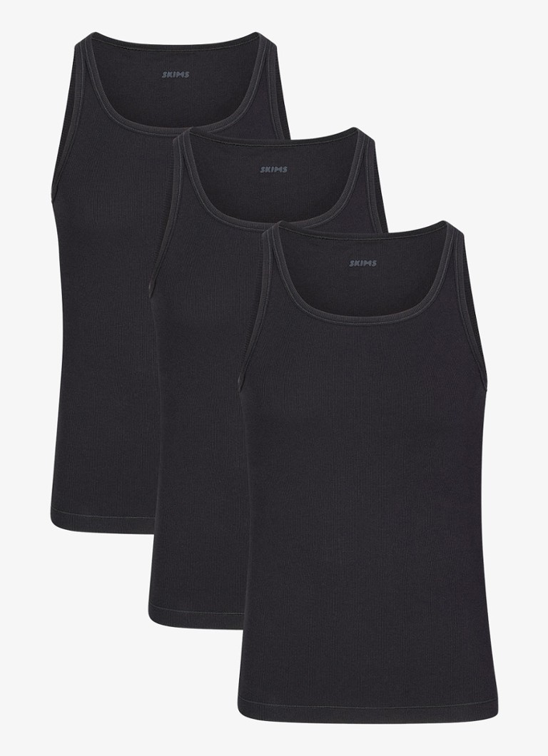 Débardeurs en coton côtelé SKIMS (lot de 3)