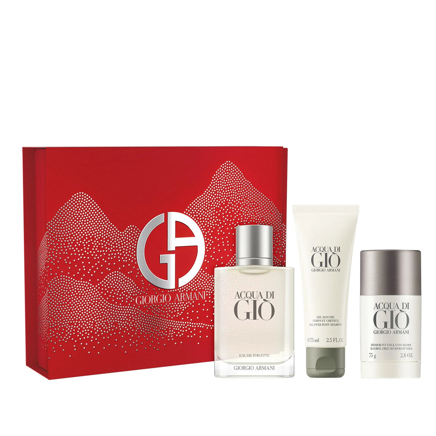 Acqua Di Giò Eau de Toilette Gift Set - Set de regalo de perfume para hombre, Eau de Toilette