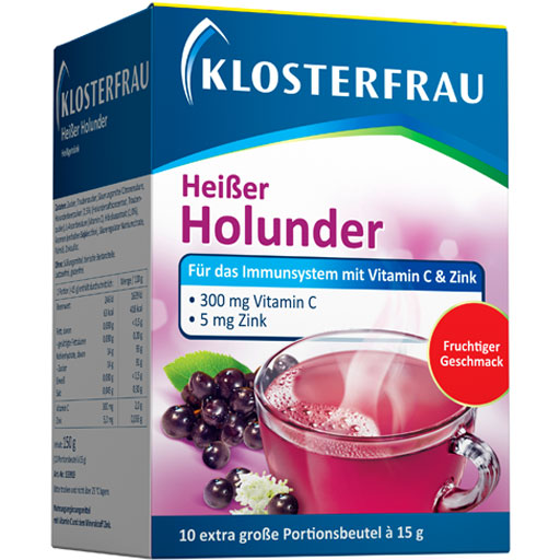 KLOSTERFRAU Broncholind heißer Holunder Granulat  10X15 g  Granulat