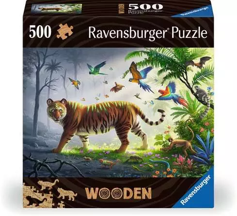 Puzzle 500 Teile - Tiger im Dschungel