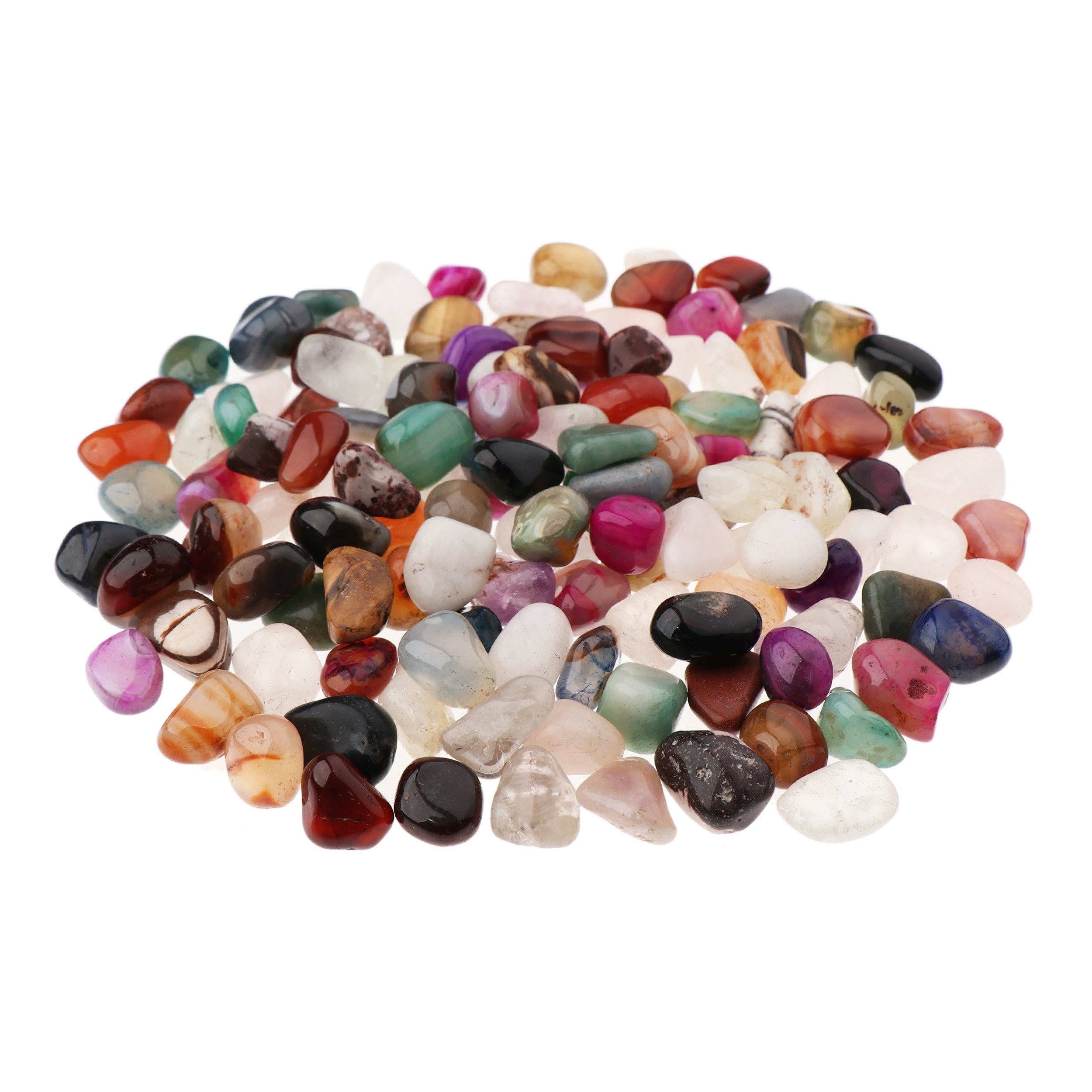 NKlaus Mineralstein 500g Trommelsteine Multi Mix 10 - 15 mm Heilsteine Edelsteine Schmucks