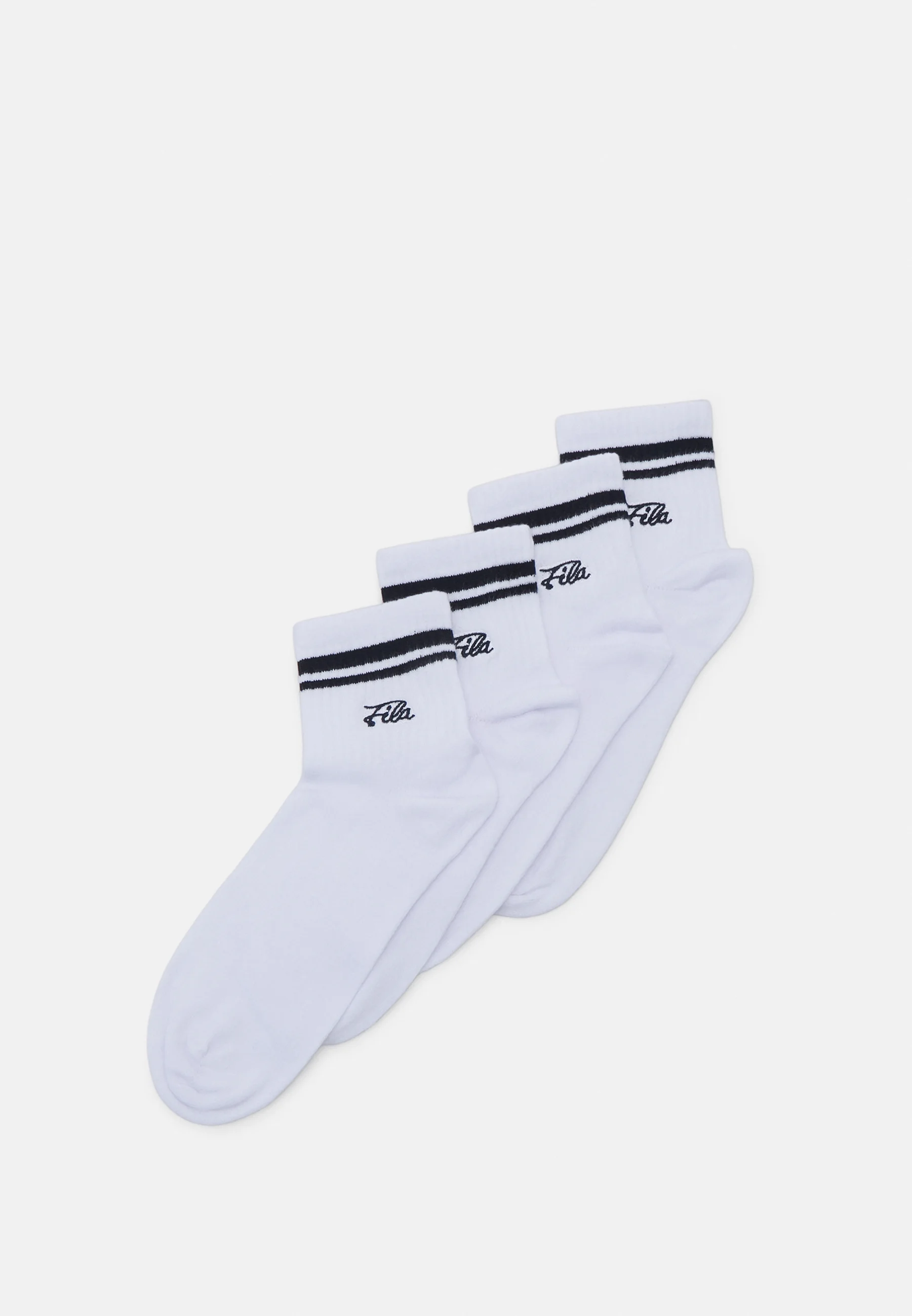 Fila QUARTER CON LOGO BORDADO UNISEX 4 PACK - Calcetines
