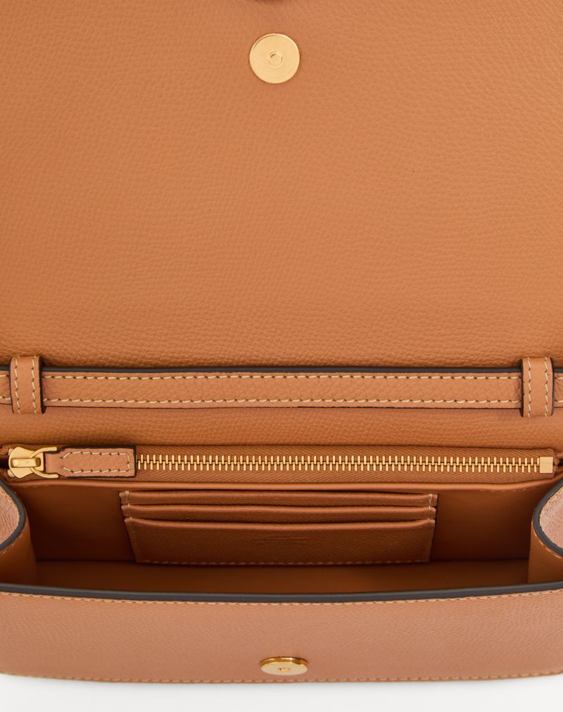 VLogo Signature Mini Raffia Jacquard Schoudertas met Kersenmotief
