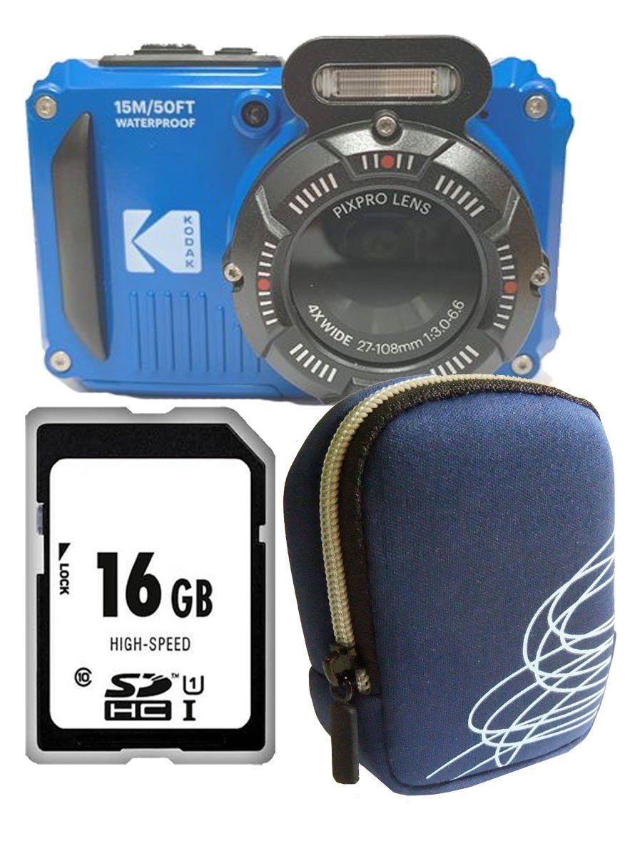 Kodak PixPro WPZ2 blue Set Angebot Tasche blau Kompaktkamera