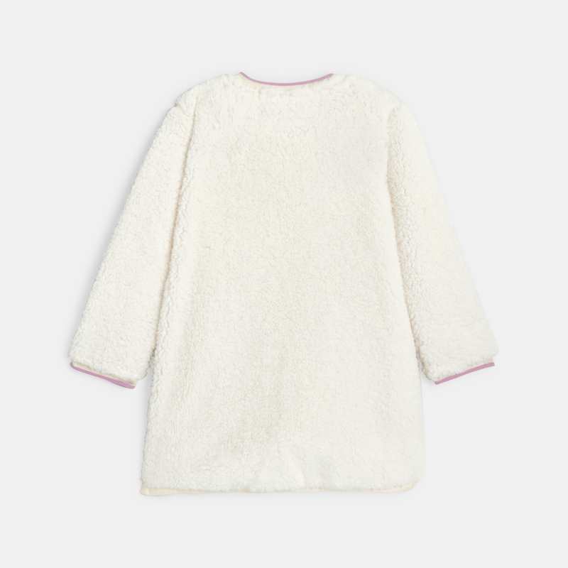 Robe bébé fille sherpa brodée blanche Catimini