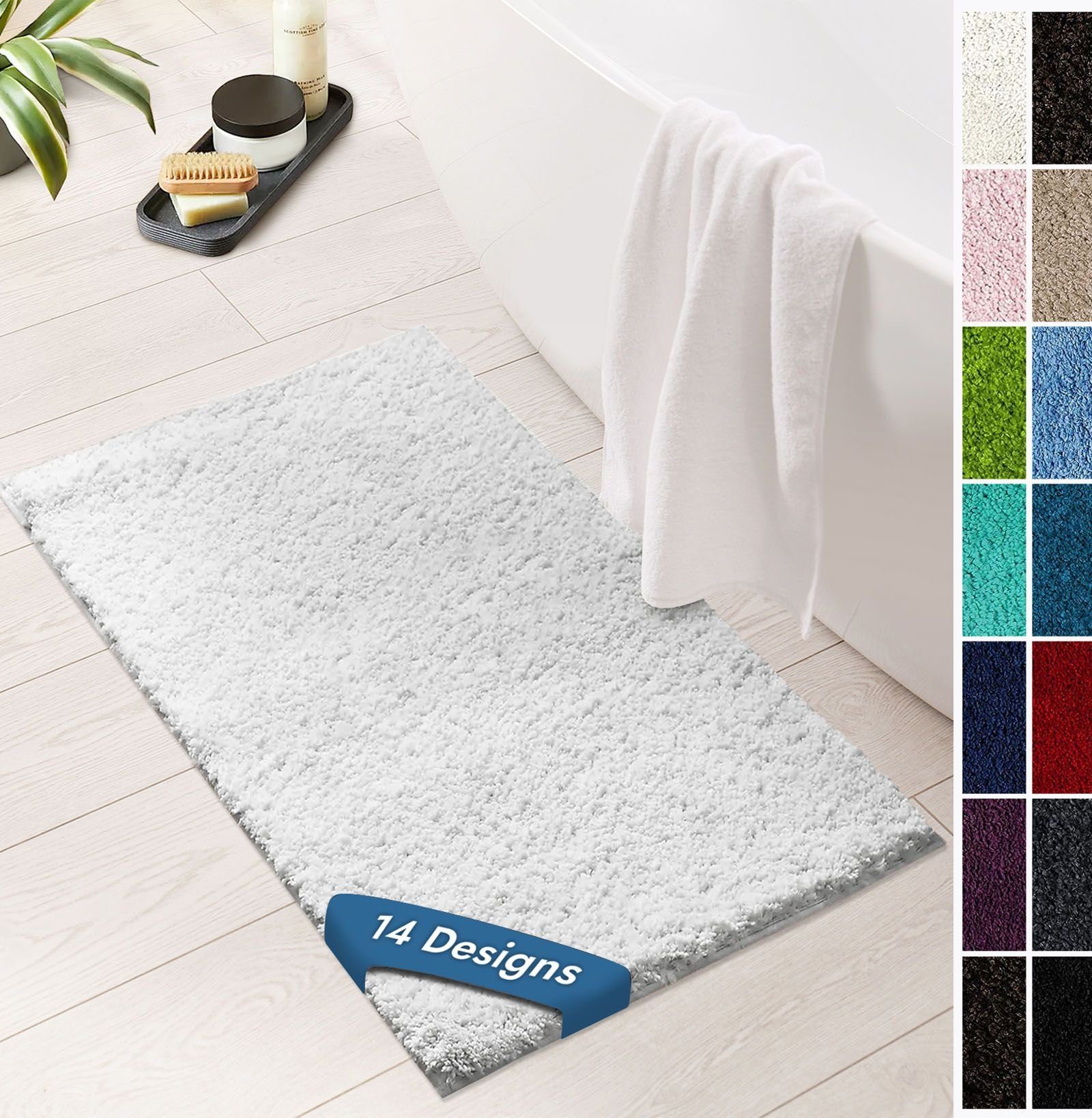 Badematte Sky Soft, Badteppich erhältlich in vielen Farben & Größen SKY Badematten, Höhe 30 mm, Weicher & dichter Flor, Polyester, Mikrofaser, Rechteckig, besonders weich durch Mikrofaser