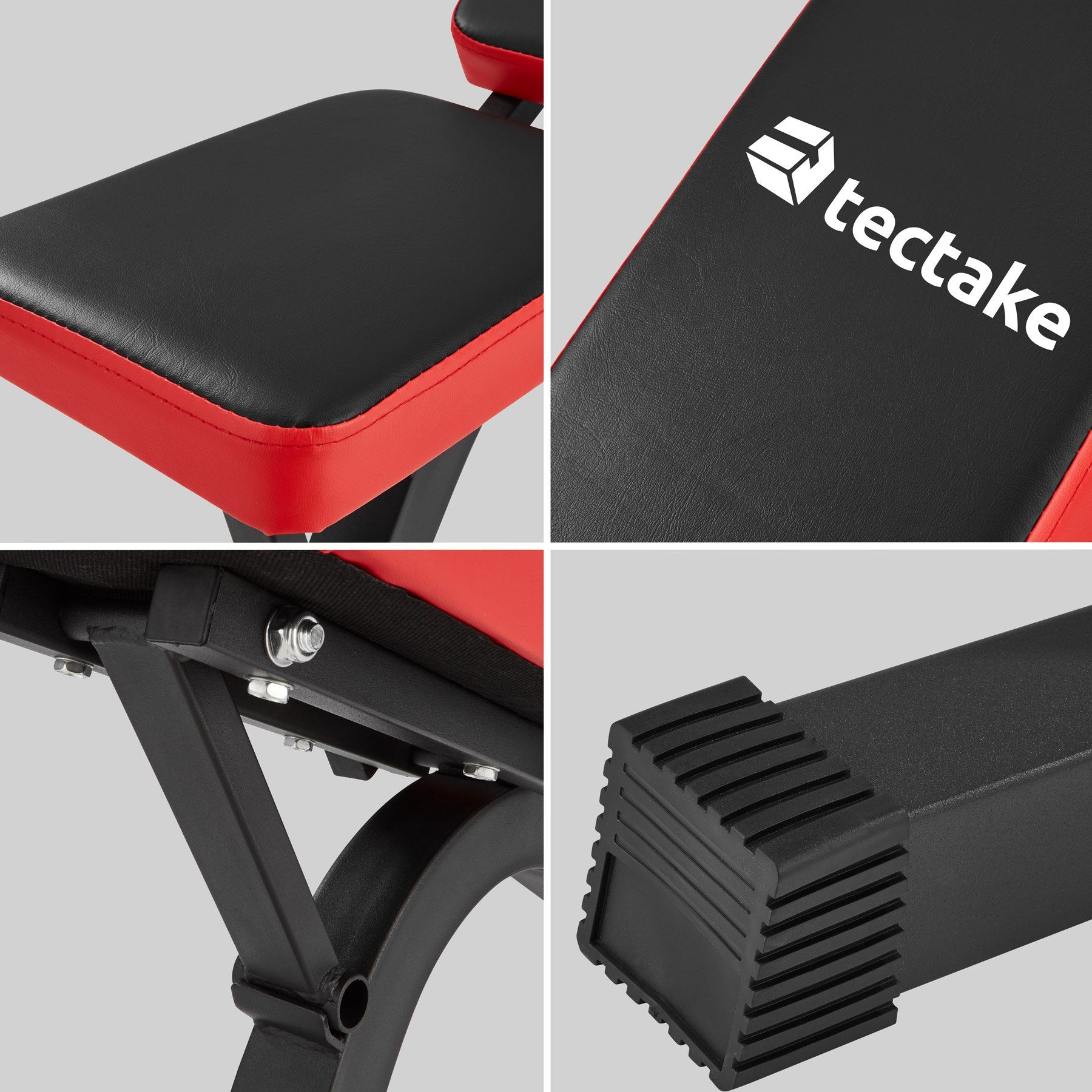 tectake Hantelbank Hantelbank mit Schnellverstellung