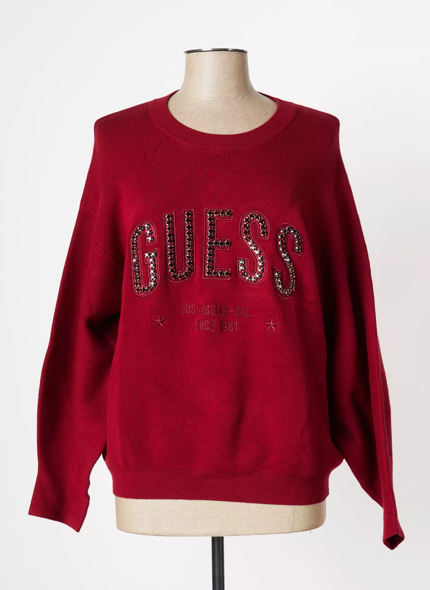 Guess Pulls Femme couleur rouge