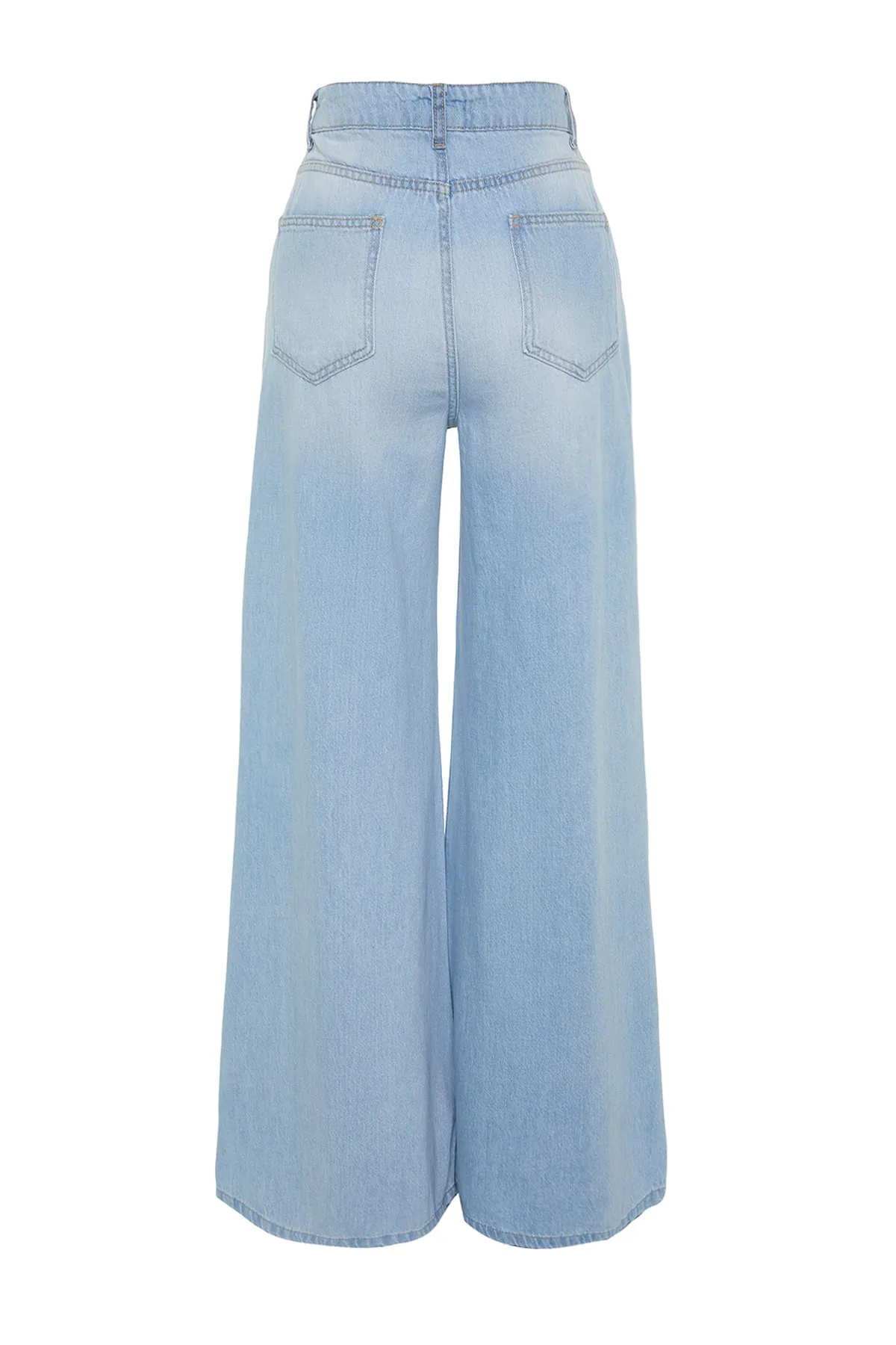 Trendyol Collection  Blau Extra Weit Normale Taille Hohe Taille Weites Bein TWOSS23JE00290