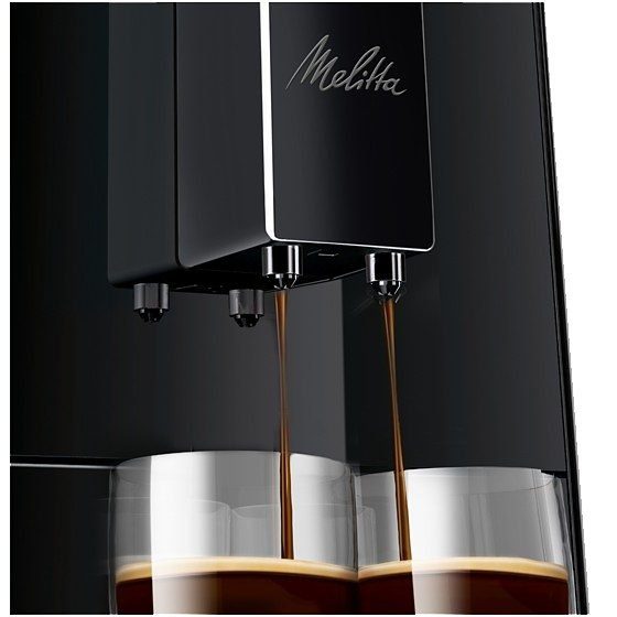 Melitta Kaffeevollautomat Solo® E950-322, pure black, aromatischer Kaffee & Espresso bei nur 20 cm Breite