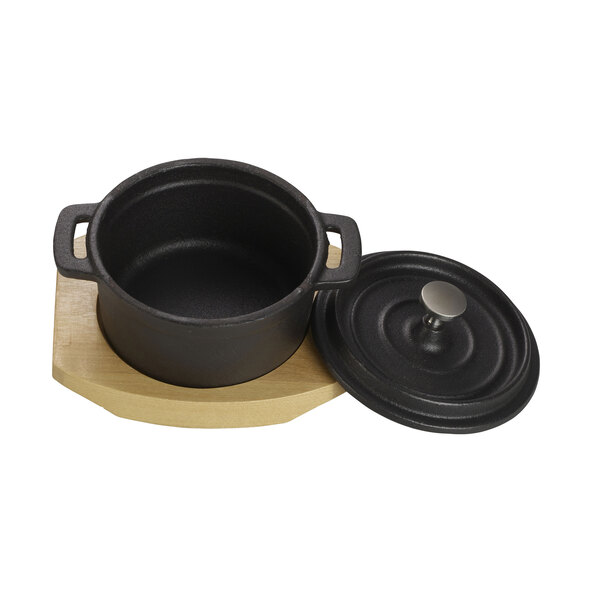 Mini-Kochtopf aus Gusseisen, 4er Set