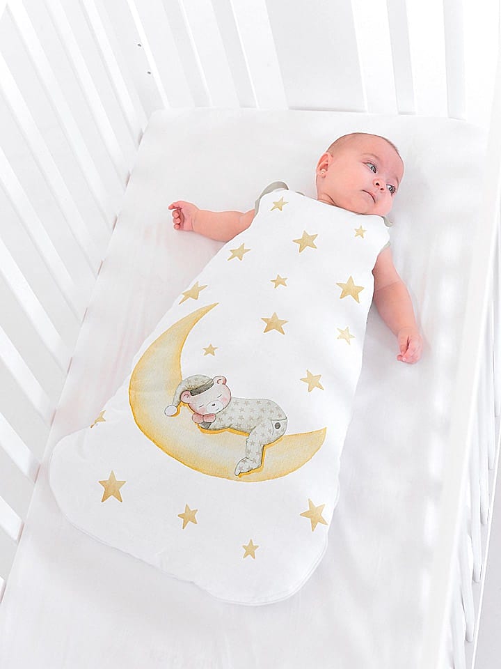 Naf Naf Babyschlafsack in Weiß/ Gelb günstig kaufen 70 cm