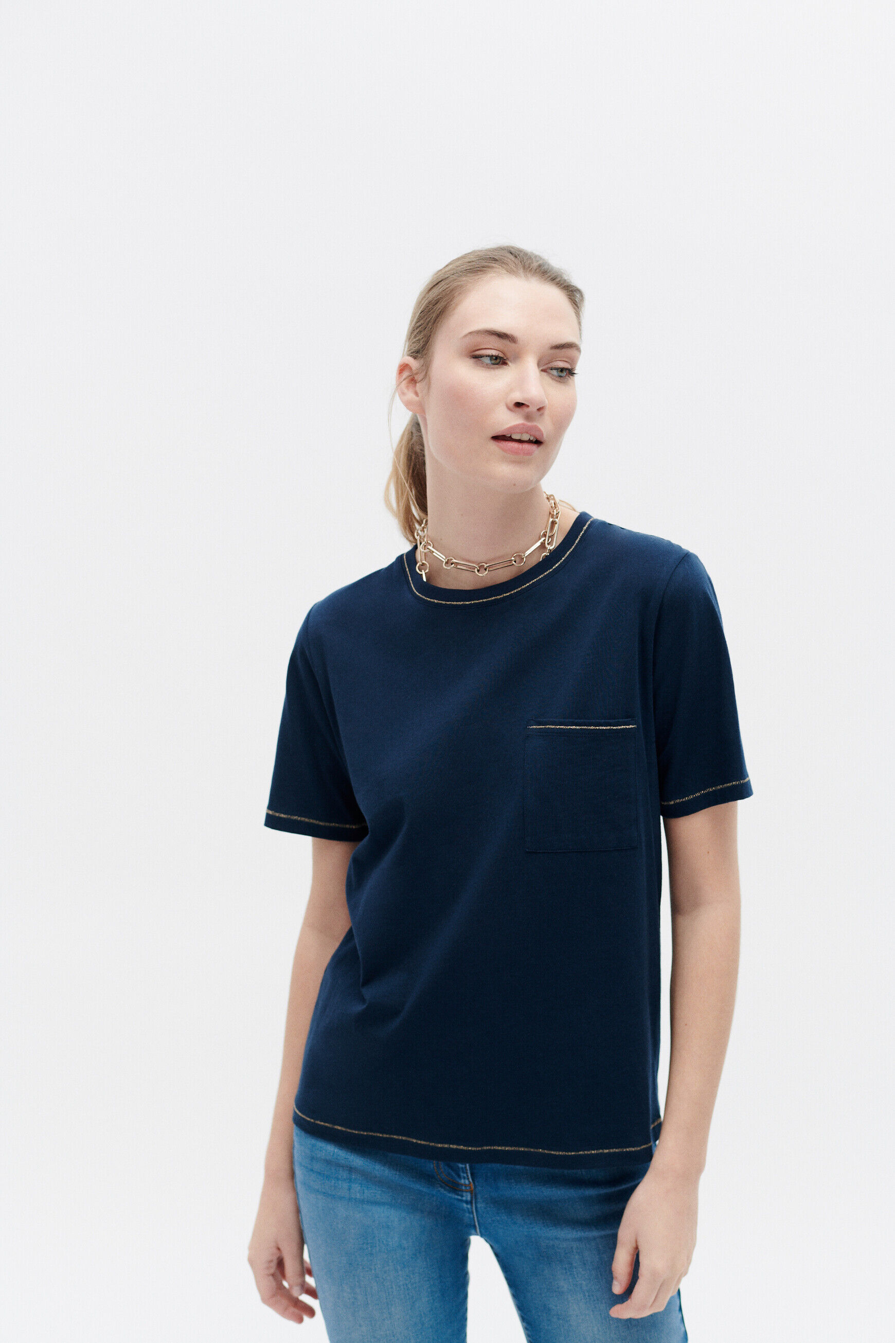 T-shirt tvega bleu marine femme