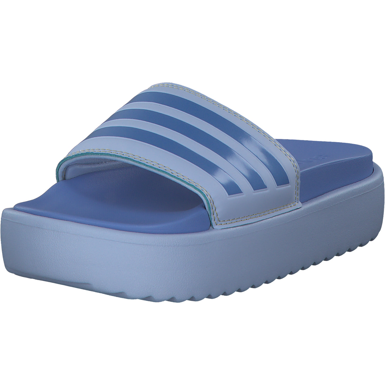 Adidas Adilette Platform, Badeschuhe, Damen, blue dawn/blue fusion met