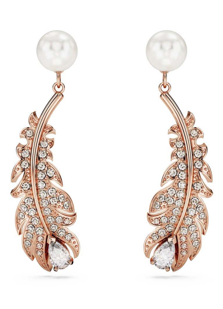 Swarovski Nice gold-plated stud earrings