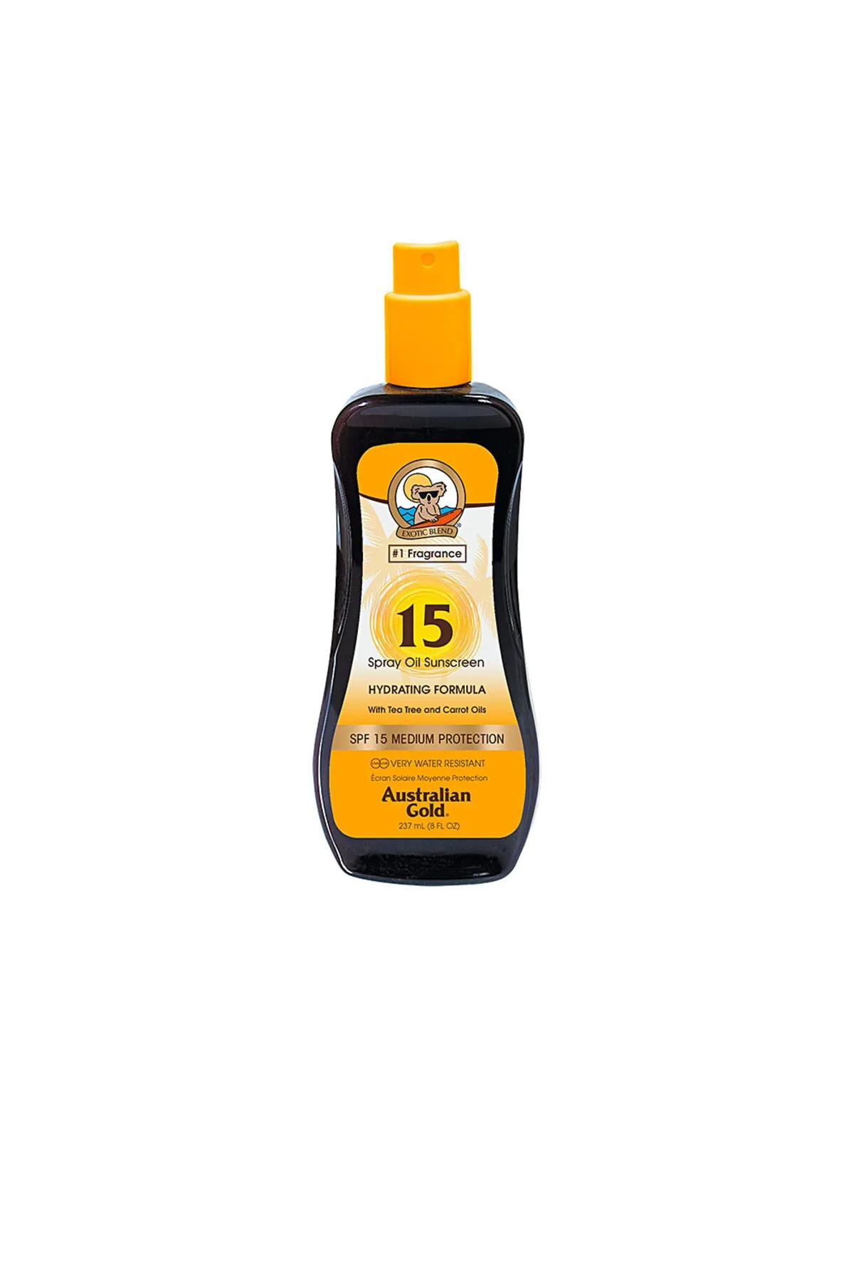Australian Gold  Sonnenschutz Spf15 Spray Öl Feuchtigkeitsspendende Formel Australian Gold 237 ml
