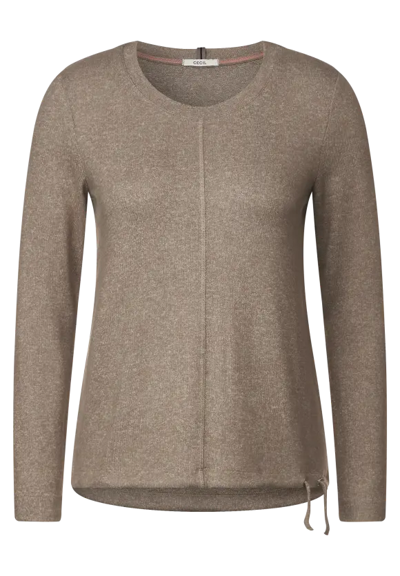 CECIL Cosy Melange Langarmshirt