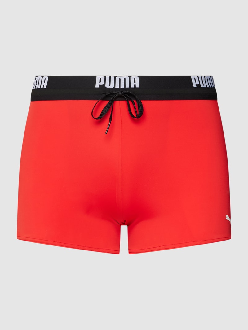 Trunks mit Logo-Bund in rot